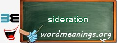 WordMeaning blackboard for sideration